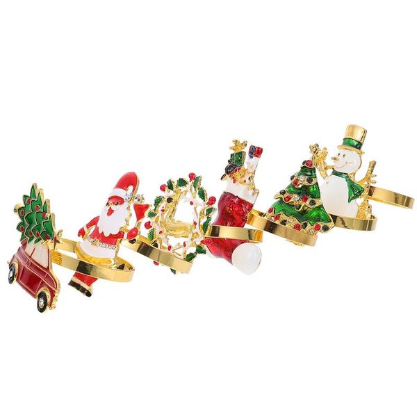 napkin rings 6 pcs xmas themed napkins buckles christmas table decors (assorted color)
napkin rings 6 pcs xmas themed napkins buckles christmas table decors (assorted color)