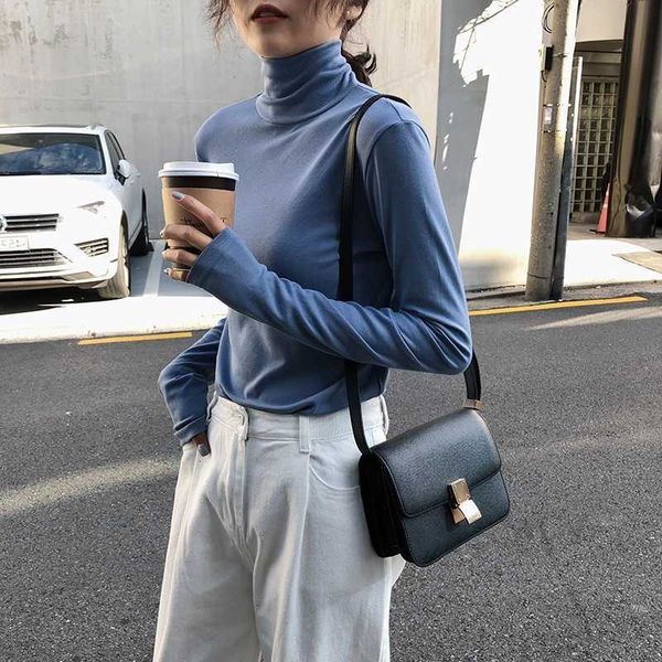 women's t-shirt bottoming female autumn and winter fashion foreign gas korean of the high collar shirt hpxd, White
women's t-shirt bottoming female autumn and winter fashion foreign gas korean of the high collar shirt hpxd, White