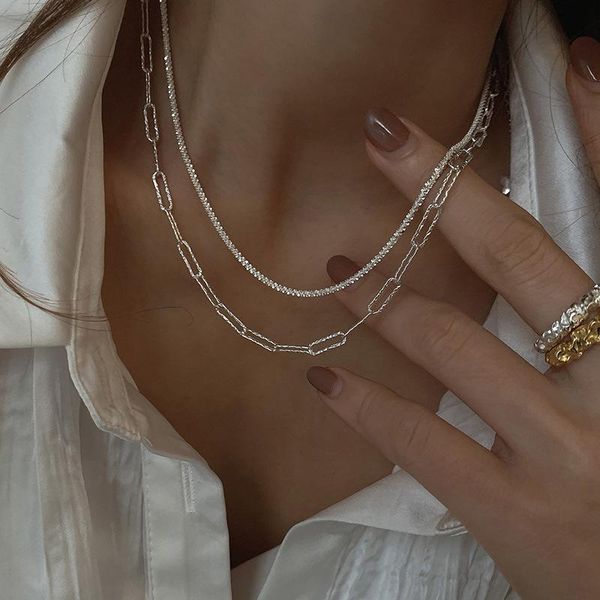 trendy silver color choker necklace for women wedding glitter thin irregular clavicle chain copper collar lady jewelry gifts chokers, Golden;silver
trendy silver color choker necklace for women wedding glitter thin irregular clavicle chain copper collar lady jewelry gifts chokers, Golden;silver