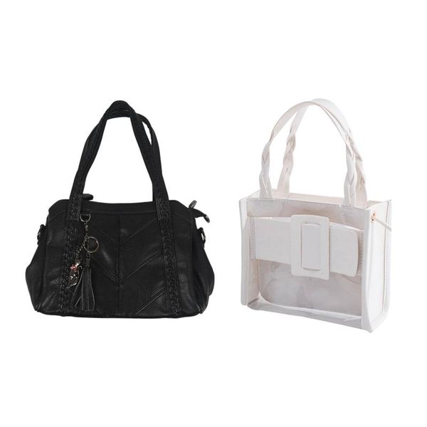 evening bags 2pcs women casual tote bag female handbag black with shoulder buckle messenger crossbody white
evening bags 2pcs women casual tote bag female handbag black with shoulder buckle messenger crossbody white