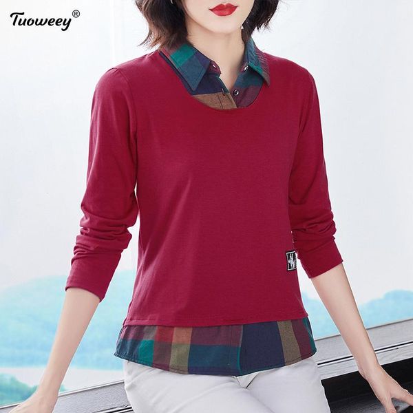 fashion patchwork long sleeve women shirts casual plus size female clothing pullover blue office ladies blouse women's blouses &, White
fashion patchwork long sleeve women shirts casual plus size female clothing pullover blue office ladies blouse women's blouses &, White