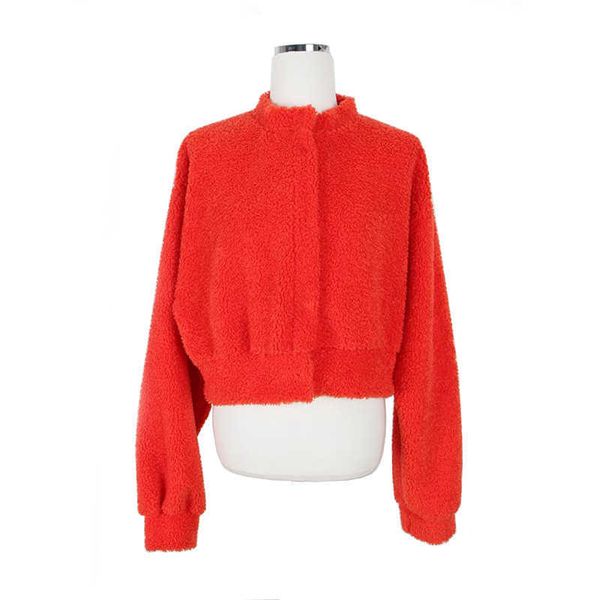 perhaps u women orange jacket ted faux fur lambwool stand collar short croped c0296 210529, Black
perhaps u women orange jacket ted faux fur lambwool stand collar short croped c0296 210529, Black