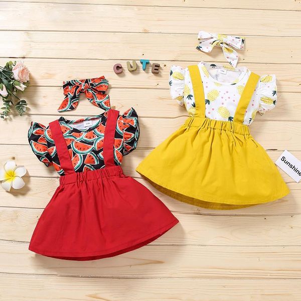 clothing sets summer toddler baby girls clothes set sleeve fruit print +suspender skirt headband 3pcs outfits for, White
clothing sets summer toddler baby girls clothes set sleeve fruit print +suspender skirt headband 3pcs outfits for, White