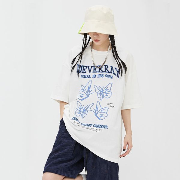 women's blouses & shirts short-sleeved t-shirt cotton loose 2021 men and women street hip-hop alphabet butterfly clothing hara, White
women's blouses & shirts short-sleeved t-shirt cotton loose 2021 men and women street hip-hop alphabet butterfly clothing hara, White