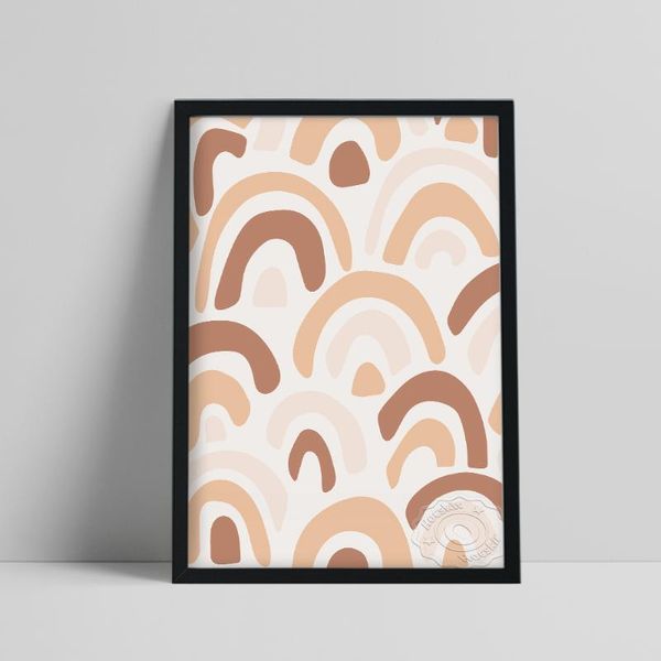 paintings brown arches poster, boho wall art, rainbow pattern decor, repeating geometry prints, neutral abstract picture
paintings brown arches poster, boho wall art, rainbow pattern decor, repeating geometry prints, neutral abstract picture
