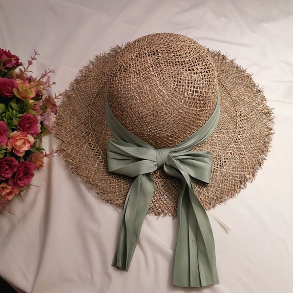 straw children bowknot grass woven beach hat rough brim eaves hollow mesh flat hat, Yellow
straw children bowknot grass woven beach hat rough brim eaves hollow mesh flat hat, Yellow