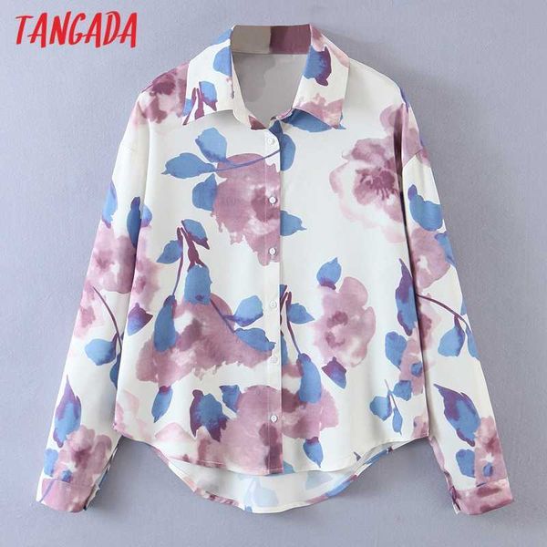 tangada women ink flowers print shirts long sleeve turn down collar elegant office ladies work blouses sl506 210609, White
tangada women ink flowers print shirts long sleeve turn down collar elegant office ladies work blouses sl506 210609, White