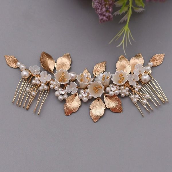 hair clips & barrettes boho gold leaf bridal comb crown pearls wedding jewerly accessories handmade floral women headpiece, Golden;silver
hair clips & barrettes boho gold leaf bridal comb crown pearls wedding jewerly accessories handmade floral women headpiece, Golden;silver