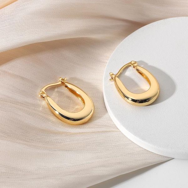 hoop & huggie brass oval earrings for women fashion geometric chunky circle jewelry gifts, Golden;silver
hoop & huggie brass oval earrings for women fashion geometric chunky circle jewelry gifts, Golden;silver