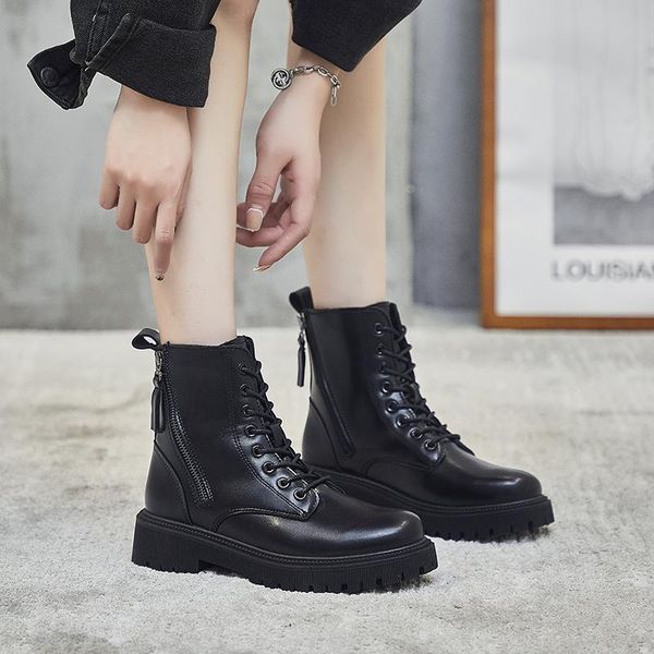 boots shoes woman brands luxury women's autumn 2021 high heels leather ankle boot female brat platform winter, Black
boots shoes woman brands luxury women's autumn 2021 high heels leather ankle boot female brat platform winter, Black