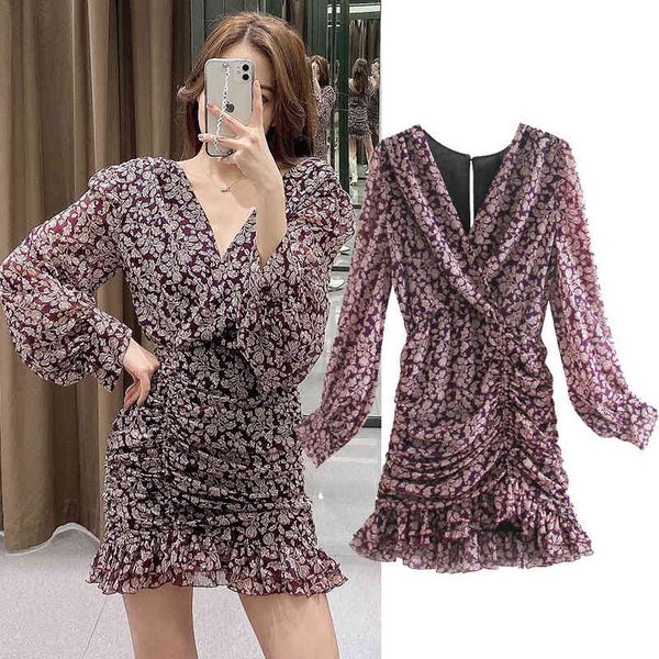 casual dresses fashion folds flower print v-neck long sleeve ladies loose back zipper vestidos spring mini u6ao, Black;gray
casual dresses fashion folds flower print v-neck long sleeve ladies loose back zipper vestidos spring mini u6ao, Black;gray