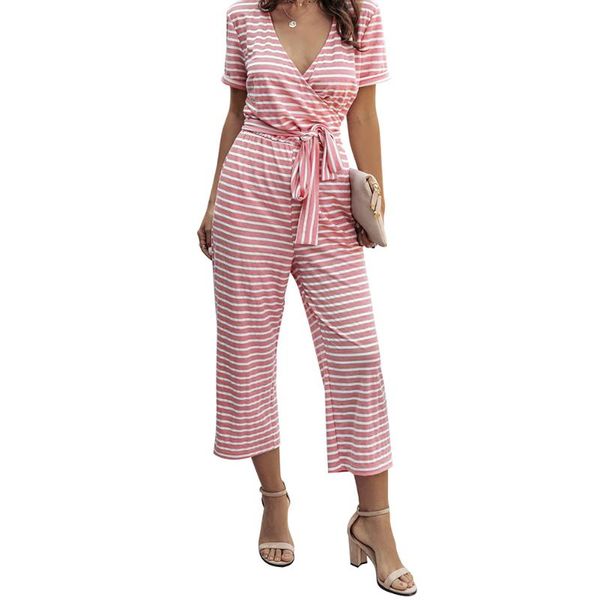women's jumpsuits & rompers hirigin women casual streetwear v neck short sleeve striped loose playsuit party ladies romper long jumpsui, Black;white
women's jumpsuits & rompers hirigin women casual streetwear v neck short sleeve striped loose playsuit party ladies romper long jumpsui, Black;white