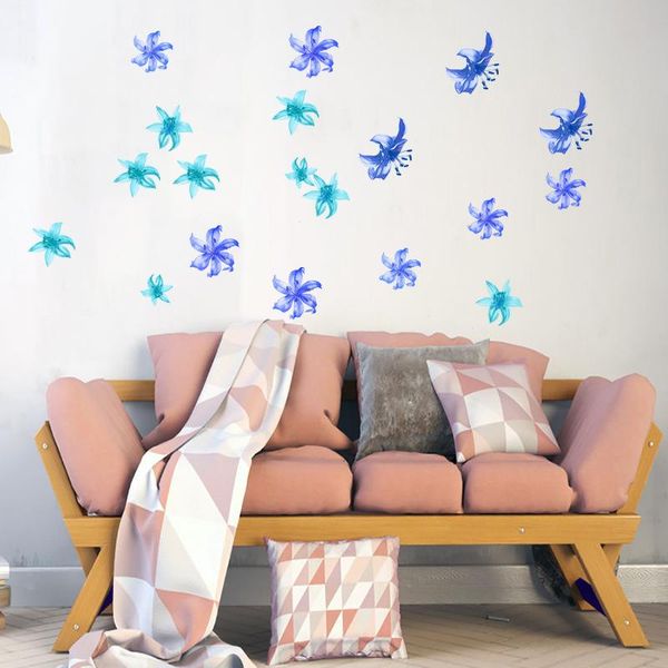 wall stickers 6pcs pvc blue lily flower decoration sticker self-adhesive and removable home bedroom living room painting
wall stickers 6pcs pvc blue lily flower decoration sticker self-adhesive and removable home bedroom living room painting