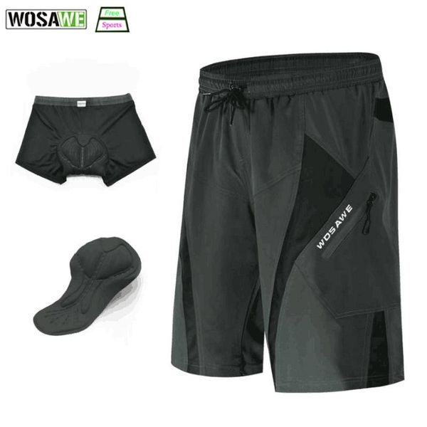 cycling shorts wosawe men's outdoor sports loose-fit 3d gel padded underwear bike bicycle lightweight downhill mtb, Black
cycling shorts wosawe men's outdoor sports loose-fit 3d gel padded underwear bike bicycle lightweight downhill mtb, Black