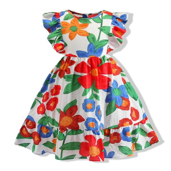 girl's dresses girl\u2021s summer fashion sweet casual sleeve dress fresh flower printing ruffles round neck a-line princess, Red;yellow
girl's dresses girl\u2021s summer fashion sweet casual sleeve dress fresh flower printing ruffles round neck a-line princess, Red;yellow