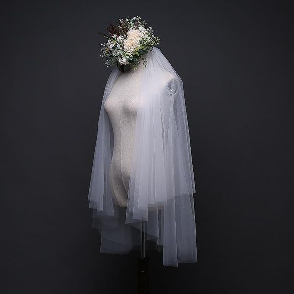 bridal veils shamai white ivory two layer elbow veil without comb cut edge tulle wedding accessories, Black
bridal veils shamai white ivory two layer elbow veil without comb cut edge tulle wedding accessories, Black