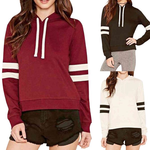 female hoodies striped sweatpants short poleron mujer 2021 shreds lacy clothing to cord with hoodie's nice hoodie block, Black
female hoodies striped sweatpants short poleron mujer 2021 shreds lacy clothing to cord with hoodie's nice hoodie block, Black
