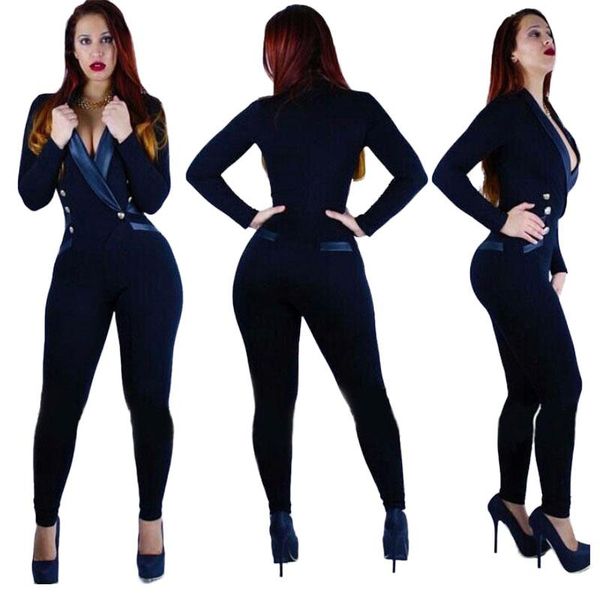 women's jumpsuits & rompers fashion long sleeve buttons cotton celebrity bandage jumpsuit for women club skinny bodycon playsuits, Black;white
women's jumpsuits & rompers fashion long sleeve buttons cotton celebrity bandage jumpsuit for women club skinny bodycon playsuits, Black;white