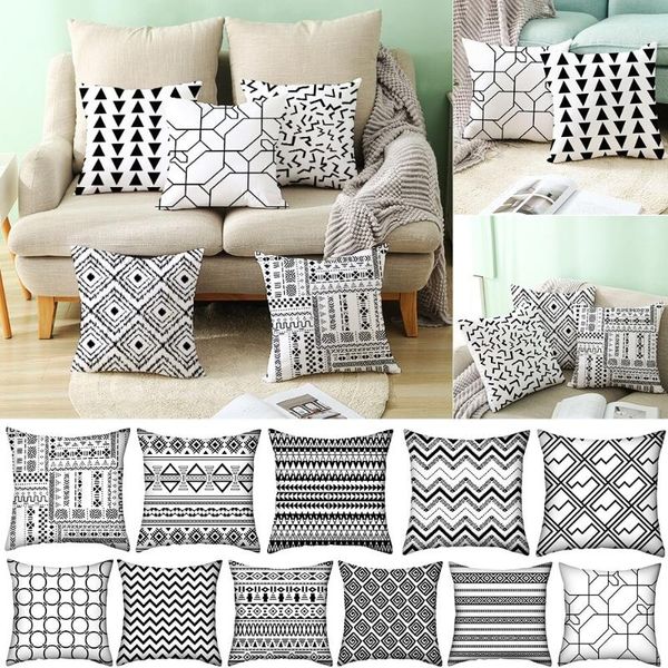 pillow case monochrome cushion cover black and white print throw pillowcase home bed sofa decoration 1pcs#
pillow case monochrome cushion cover black and white print throw pillowcase home bed sofa decoration 1pcs#