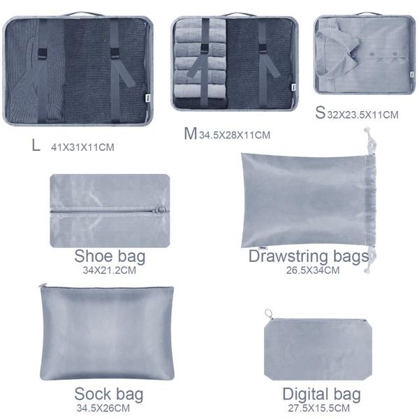 diaper bags 7 pcs travel storage bag set for clothes tidy organizer wardrobe suitcase pouch case shoes packing cube
diaper bags 7 pcs travel storage bag set for clothes tidy organizer wardrobe suitcase pouch case shoes packing cube