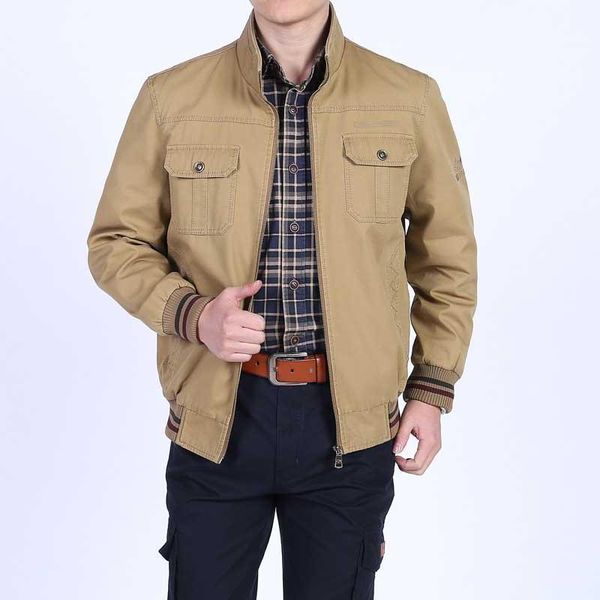 men's jackets autumn winter fashion bomber jacket outwear coat men business casual stand collar baseball denim male clothes, Black;brown
men's jackets autumn winter fashion bomber jacket outwear coat men business casual stand collar baseball denim male clothes, Black;brown