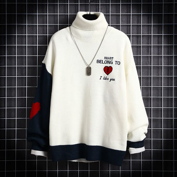 hoodie winter neck trend korean male background sweater students loose wool clothes, Black
hoodie winter neck trend korean male background sweater students loose wool clothes, Black