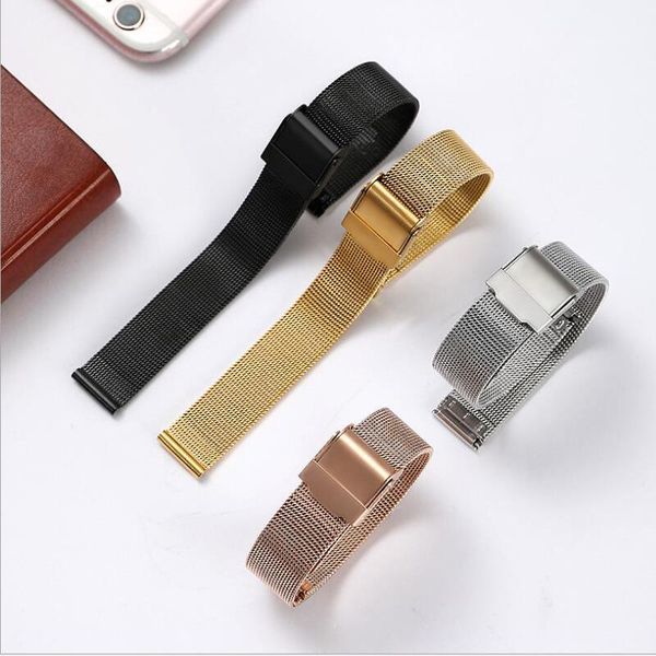watch bands fold buckle stainless steel band for huawei honor s1 fit smartwatch milanese replacement wrist strap ticwatch c2, Black;brown
watch bands fold buckle stainless steel band for huawei honor s1 fit smartwatch milanese replacement wrist strap ticwatch c2, Black;brown
