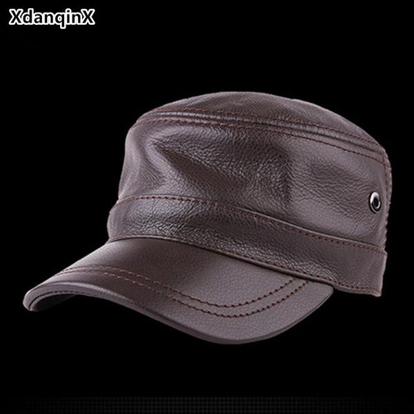 XdanqinX Adjustable Size Men's Genuine Leather Hat Army Military Hats 2021 Autumn Cowhide Flat Caps For Men Snapback Cap Wide Brim, Blue;gray
XdanqinX Adjustable Size Men's Genuine Leather Hat Army Military Hats 2021 Autumn Cowhide Flat Caps For Men Snapback Cap Wide Brim, Blue;gray