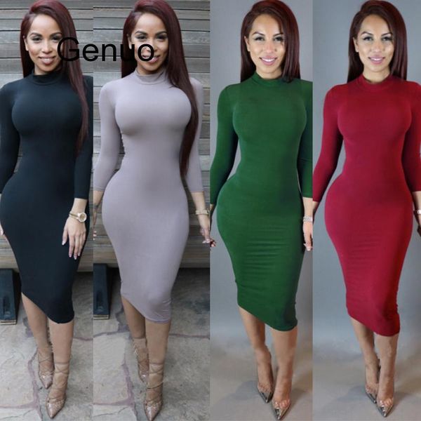 nightclub dress women solid turtleneck stretch long sleeve bodycon dresses lady tight hip package pencil vestidos casual, Black;gray
nightclub dress women solid turtleneck stretch long sleeve bodycon dresses lady tight hip package pencil vestidos casual, Black;gray