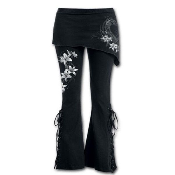 women's pants & capris brand women plus size 5xl trousers fashion flower printed bandage stretch large 5/5 flare cotton blends black, Black;white
women's pants & capris brand women plus size 5xl trousers fashion flower printed bandage stretch large 5/5 flare cotton blends black, Black;white