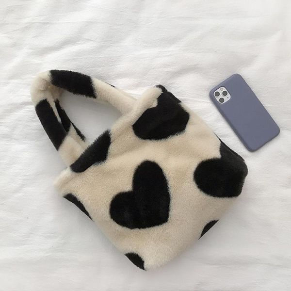evening bags 2021 ins fashion women plush bag black heart print shoulder female underarm faux fur handbag purses fluffy shopper
evening bags 2021 ins fashion women plush bag black heart print shoulder female underarm faux fur handbag purses fluffy shopper