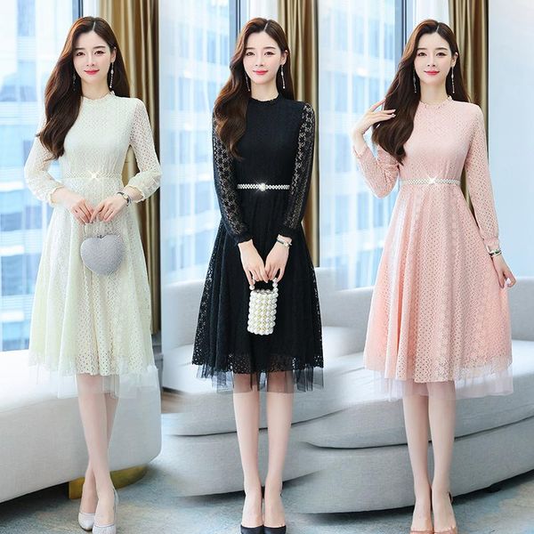 casual dresses women dress autumn 2021 office lady korea style full sleeve patchwork solid lace mesh stand neck high waist black, Black;gray
casual dresses women dress autumn 2021 office lady korea style full sleeve patchwork solid lace mesh stand neck high waist black, Black;gray
