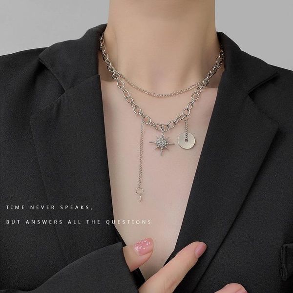 chains necklace woman star cross round multilayer women necklaces geometric silver color trendy european retro hip hop metal halskette
chains necklace woman star cross round multilayer women necklaces geometric silver color trendy european retro hip hop metal halskette