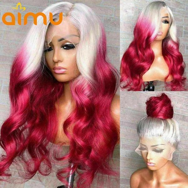 body wave ombre 613 blonde lace front wigs 99j burgundy hd transparent pink colored human hair for black women pre plucked1, Black;brown
body wave ombre 613 blonde lace front wigs 99j burgundy hd transparent pink colored human hair for black women pre plucked1, Black;brown