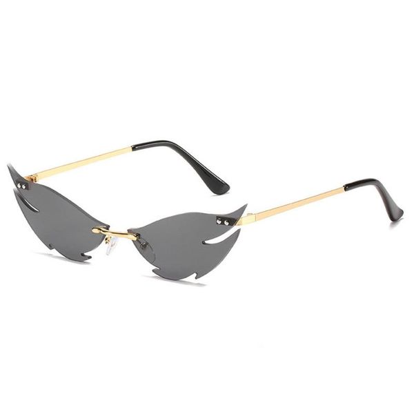 sunglasses fashion rimless cat eye for women 2021 street beat steampunk sun glasses personality lentes de sol mujer black, White;black
sunglasses fashion rimless cat eye for women 2021 street beat steampunk sun glasses personality lentes de sol mujer black, White;black