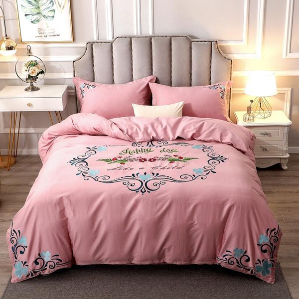 embroidered bedding set luxury 4pcs duvet cover pillowcases bed sheets for king size sets
embroidered bedding set luxury 4pcs duvet cover pillowcases bed sheets for king size sets