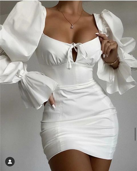 casual dresses solid lace-up square collar puff sleeve bodycon dress women backless zipper mini fall 2021 fashion streetwear, Black;gray
casual dresses solid lace-up square collar puff sleeve bodycon dress women backless zipper mini fall 2021 fashion streetwear, Black;gray