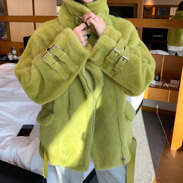 blends winter women thick warm motorcycle faux mink coats stand collar female casual loose fake fur jackets outerwear a53, Black
blends winter women thick warm motorcycle faux mink coats stand collar female casual loose fake fur jackets outerwear a53, Black