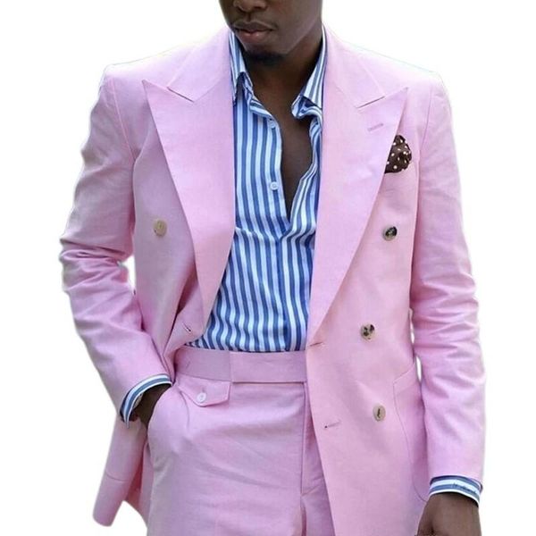 men's suits & blazers pink double breasted men peaked lapel casual style prom male fashion african blazer with pants 2 piece wedding tu, White;black
men's suits & blazers pink double breasted men peaked lapel casual style prom male fashion african blazer with pants 2 piece wedding tu, White;black