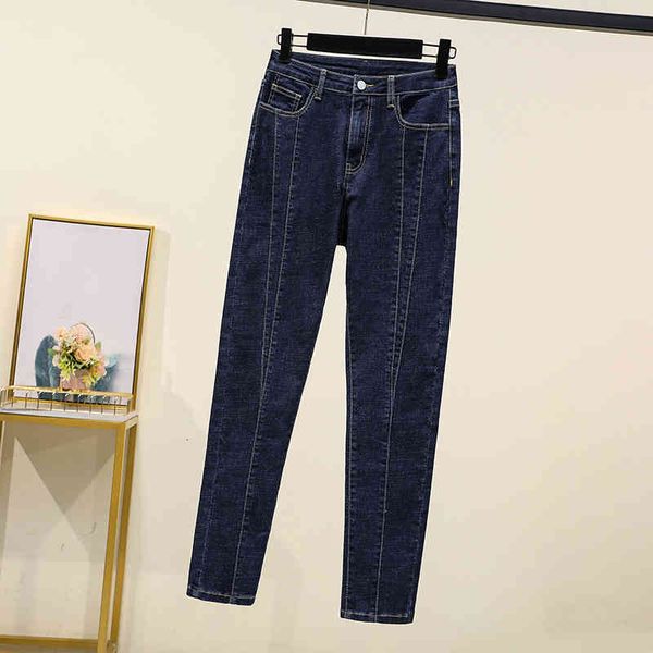 women's jeans fashion long woman high waist elasticity slim softener splice little feet denim pencil pants tide plus size 4xl 5xl, Blue
women's jeans fashion long woman high waist elasticity slim softener splice little feet denim pencil pants tide plus size 4xl 5xl, Blue
