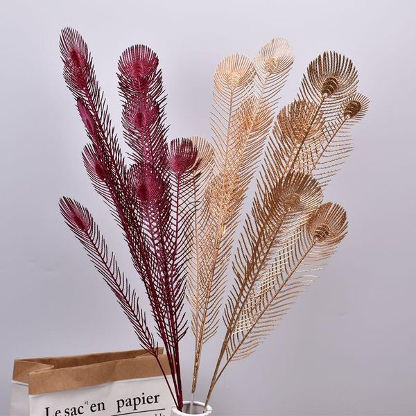decorative flowers & wreaths 5 forks 98cm simulation peacock tail leaves indoor living room decoration el lobby party wedding decor
decorative flowers & wreaths 5 forks 98cm simulation peacock tail leaves indoor living room decoration el lobby party wedding decor