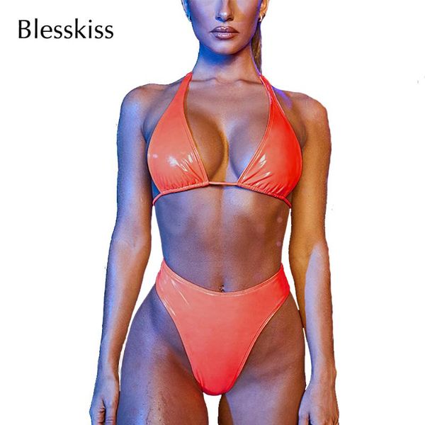 women's swimwear blesskiss glitter bikini 2021 high leg shiny women waist bathing suit neon swimsuit brazilian set, White;black
women's swimwear blesskiss glitter bikini 2021 high leg shiny women waist bathing suit neon swimsuit brazilian set, White;black