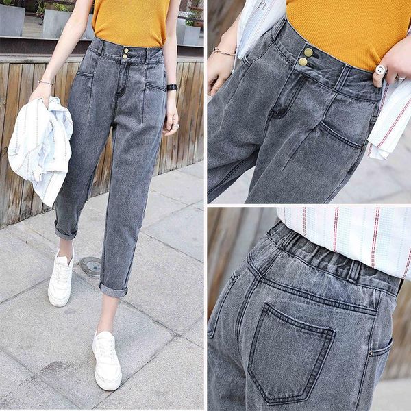 women's jeans woman loose harem cotton nine part denim pants high waist wide leg ankle length spring autumn female, Blue
women's jeans woman loose harem cotton nine part denim pants high waist wide leg ankle length spring autumn female, Blue