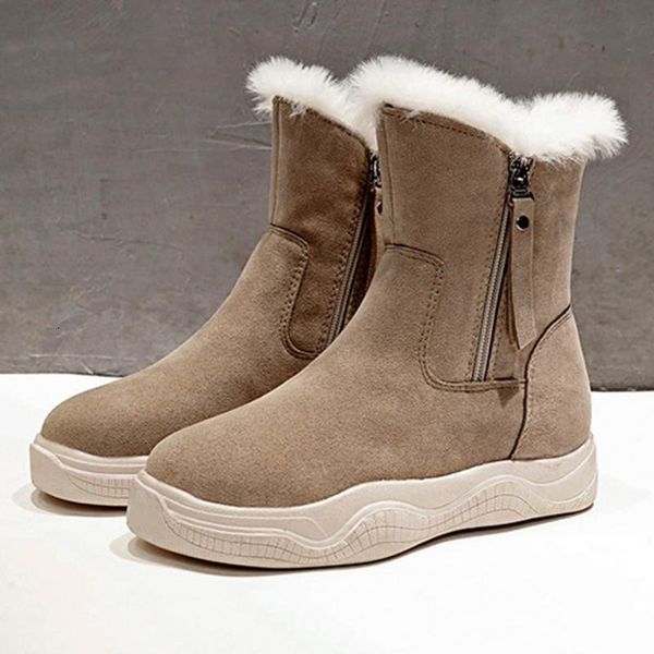 warm mid bootswomen's lady fashion flat with zipper short-plush suede boots women round toe winter shoes gm3f, Black
warm mid bootswomen's lady fashion flat with zipper short-plush suede boots women round toe winter shoes gm3f, Black
