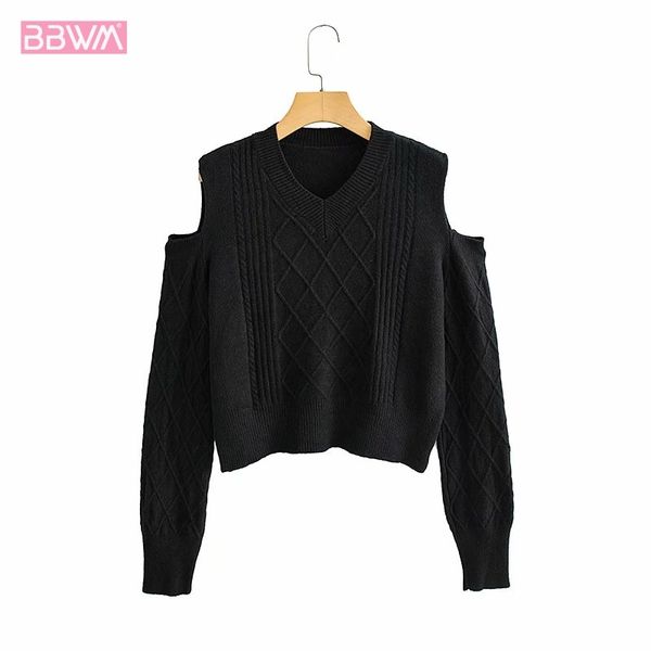 twisted v-neck strapless knitted long sleeve pullover women's sweater autumn lazy style loose chic female sweater 210507, White
twisted v-neck strapless knitted long sleeve pullover women's sweater autumn lazy style loose chic female sweater 210507, White