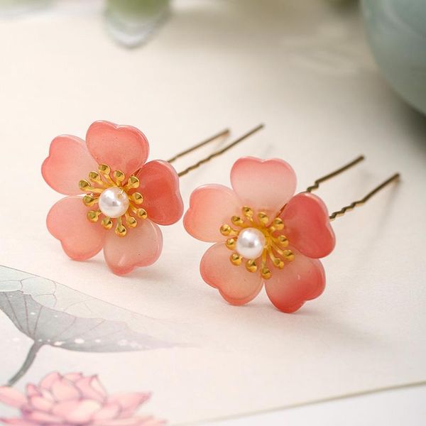 other 2pcs hair forks pink flower gold color clips pins bride tiara women elegant jewelry accessories xh, Golden;white
other 2pcs hair forks pink flower gold color clips pins bride tiara women elegant jewelry accessories xh, Golden;white