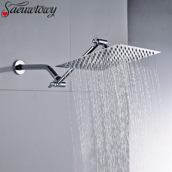 ultra-thin rain shower chrome solid brass angle adjustable extension arm wall hanging square folding head bathroom sets
ultra-thin rain shower chrome solid brass angle adjustable extension arm wall hanging square folding head bathroom sets
