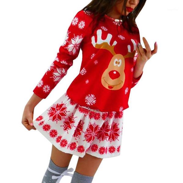 winter ladies dress christmas elk print pattern solid color party long sleeve cute girl mini z1119 casual dresses, Black;gray
winter ladies dress christmas elk print pattern solid color party long sleeve cute girl mini z1119 casual dresses, Black;gray
