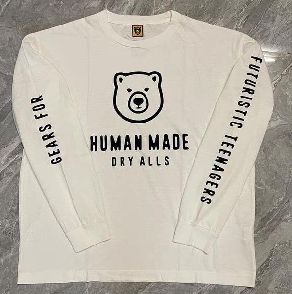 men's t-shirts long sleeve human made t shirt men women t-shirt letter printing tee clothing, White;black
men's t-shirts long sleeve human made t shirt men women t-shirt letter printing tee clothing, White;black