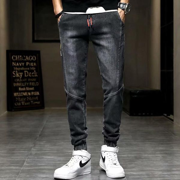 men's jeans casual pocket decoration mid-waist trousers autumn loose korean black youth straight denim, Blue
men's jeans casual pocket decoration mid-waist trousers autumn loose korean black youth straight denim, Blue